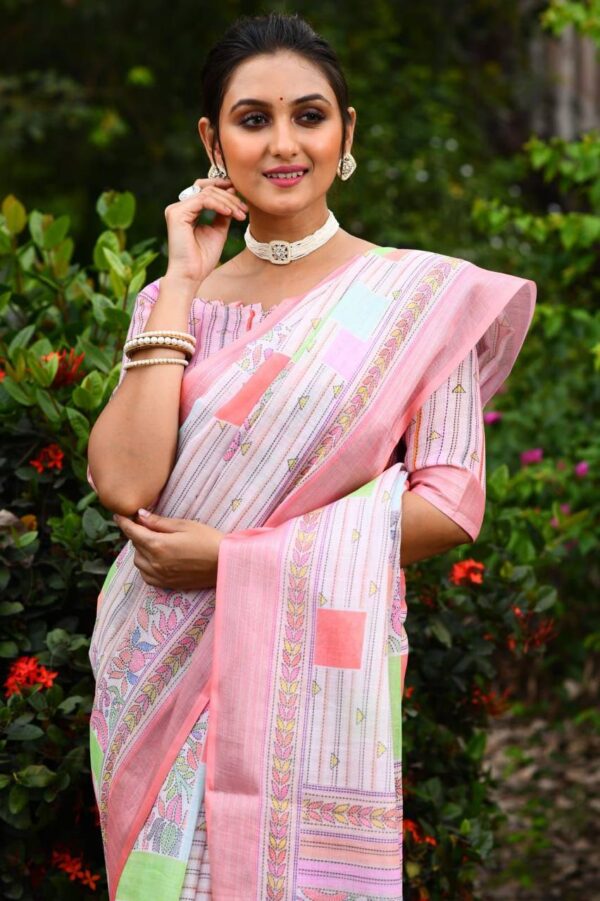 Pink Saree