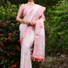 Fancy Design Formal Cotton Pink Saree