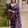 Women's Designer Traditional Blue Saree