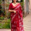 Wedding Traditional Silk Red Saree