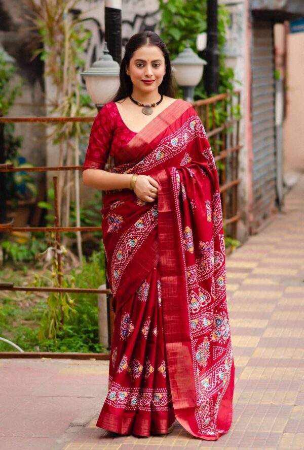 Wedding Traditional Silk Red Saree