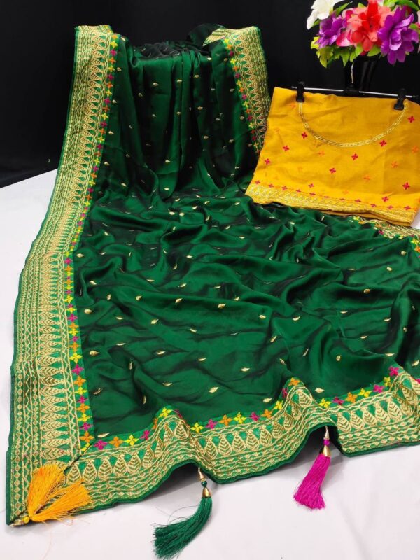 Green Saree