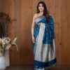 Bollywood Weding Silk Sky Blue Saree