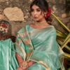 Sky Blue Saree For Women's Stylish Wear