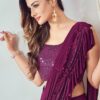 Purple Saree