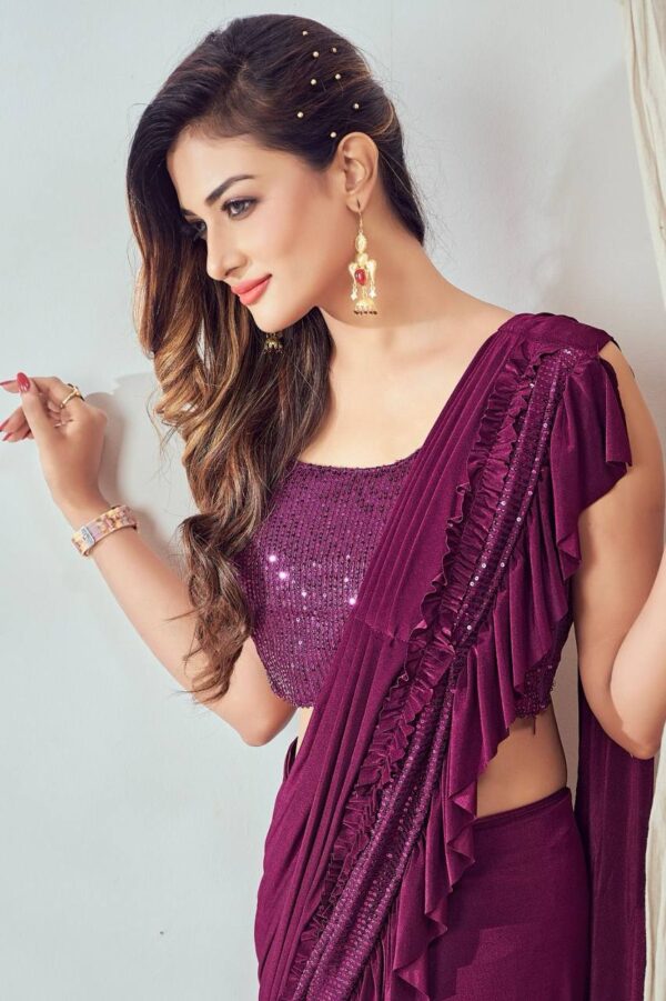 Purple Saree