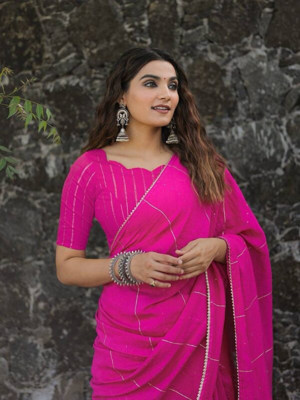 Pink Saree