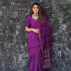 Trending Color Purple Saree For Wedding