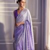 Trending Wear Sequence Work Purple Saree