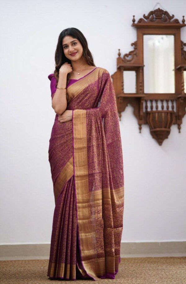 Purple Saree