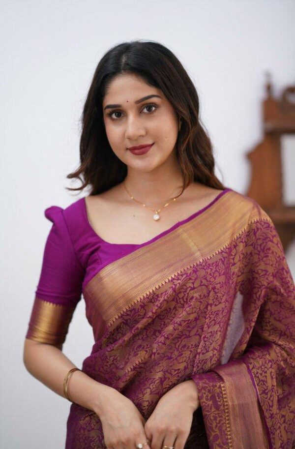 Purple Saree