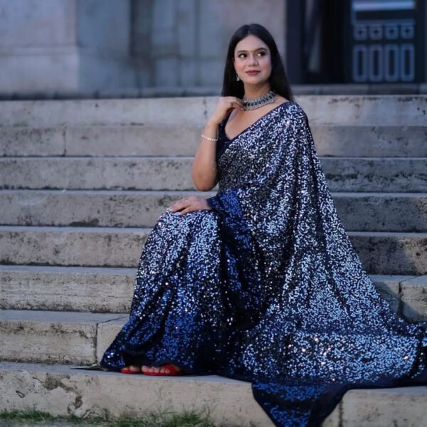 Blue Saree