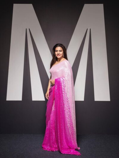 Trending Fashion Sequence Pink Saree