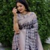 Wedding Designer Silk Grey Saree