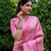 Wedding Festival Banarasi Pink Saree