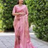 Wedding Occasion Wear Silk Pink Saree