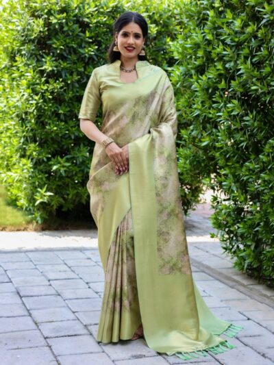 trending Color Wedding Silk Saree