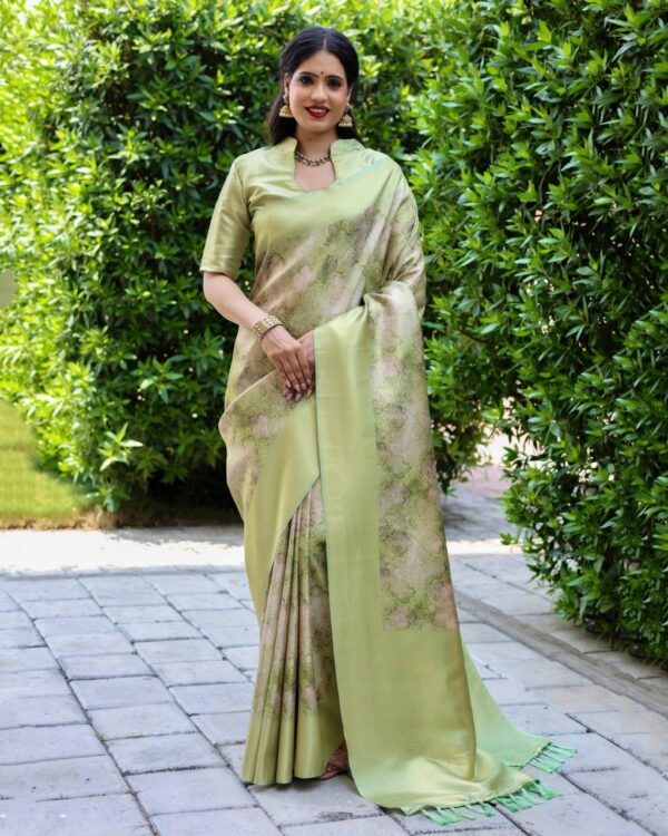 trending Color Wedding Silk Saree