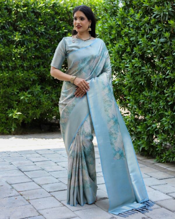 Sky Blue Saree