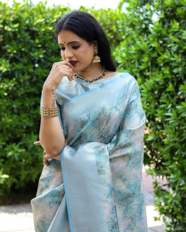 Sky Blue Saree