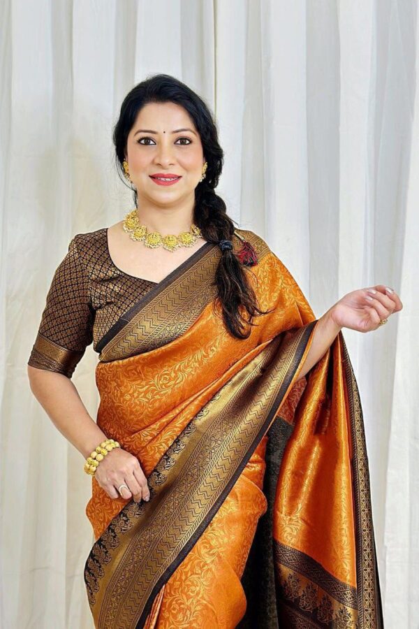 Orange Saree