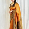 Traditional Wedding Silk Orange Saree