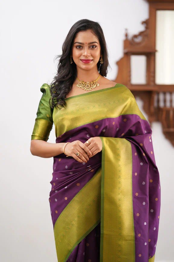 Purple Saree