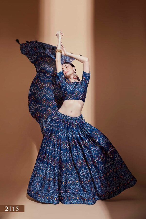 Blue Online Designer Lahenga Choli