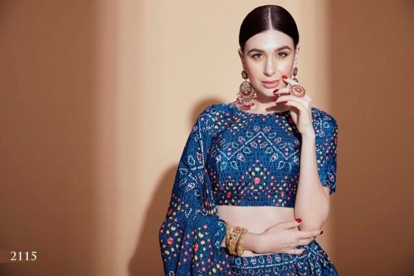 Blue Online Designer Lahenga Choli