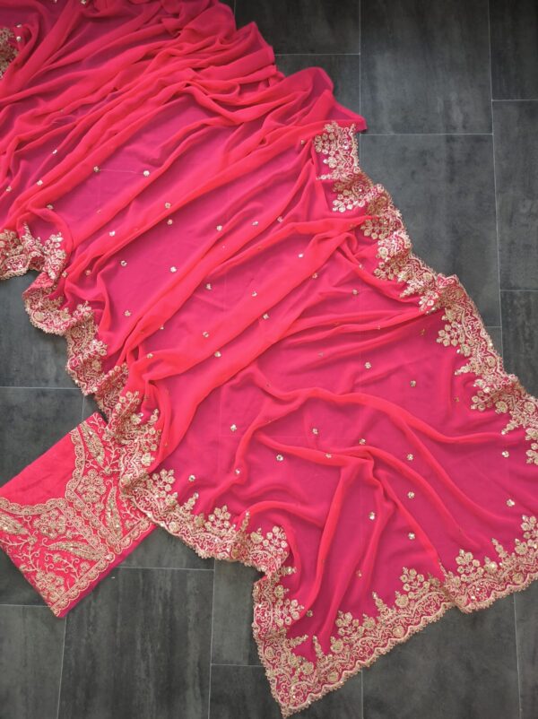 Pink Saree