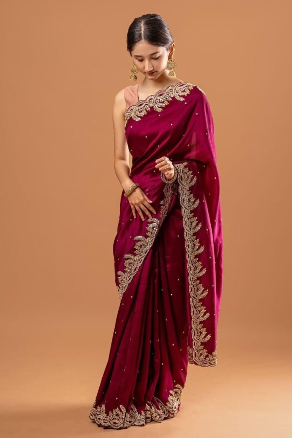 Purple Saree