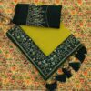 Bollywood Women Work Yellow Saree