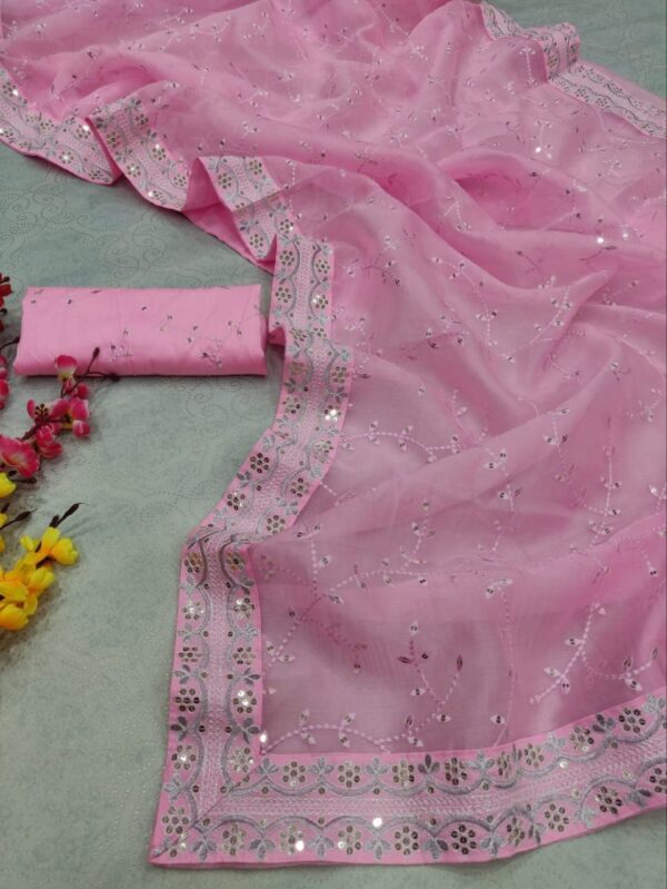 Pink Saree