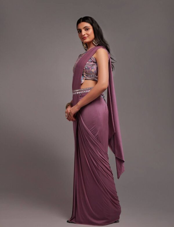 Purple Saree