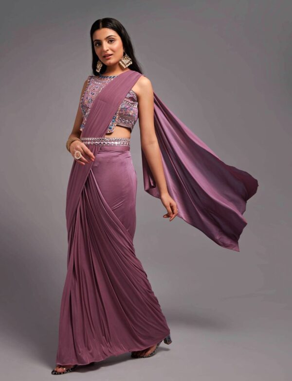 Purple Saree