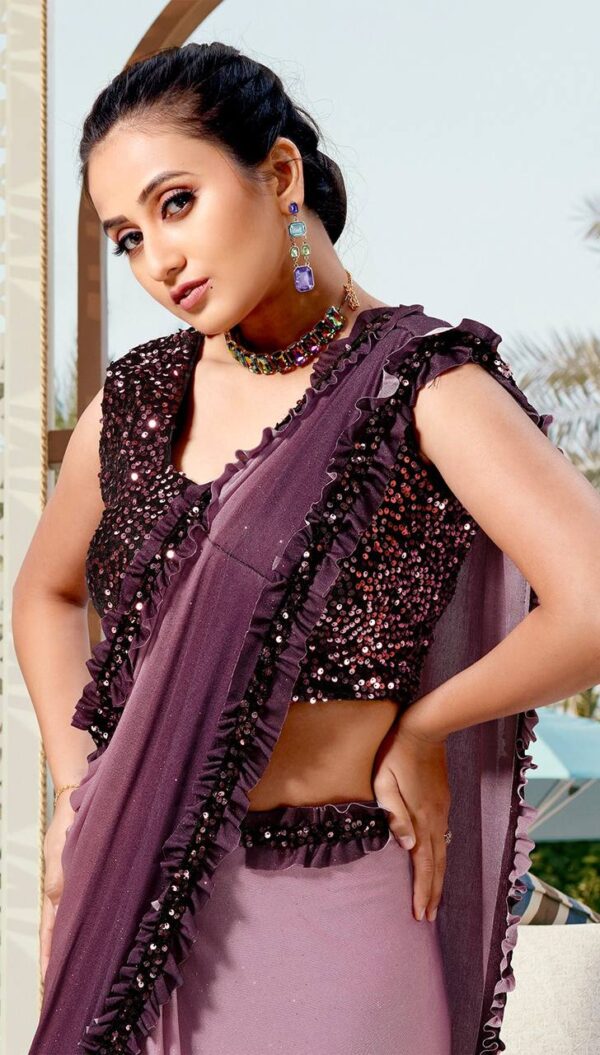 Purple Saree