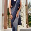 Stylish One Minute to Wear Blue Saree