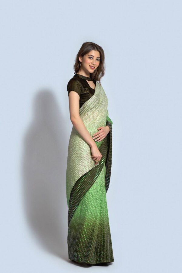 Green Saree