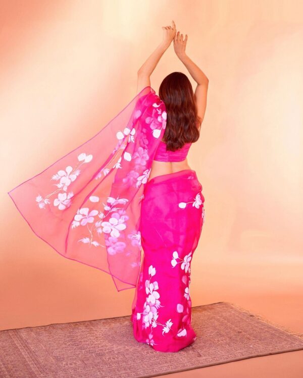 Pink Saree