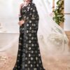 Women Party Sequence Black Saree in UK