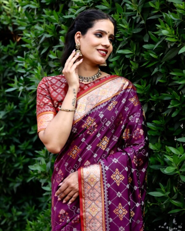 Purple Saree