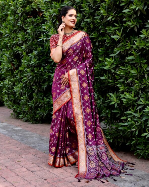 Purple Saree