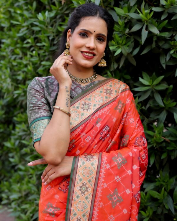 Orange Saree