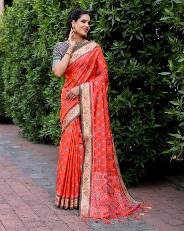 Orange Saree