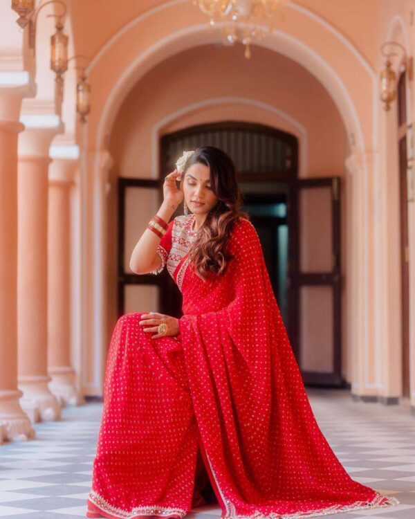 Red Saree