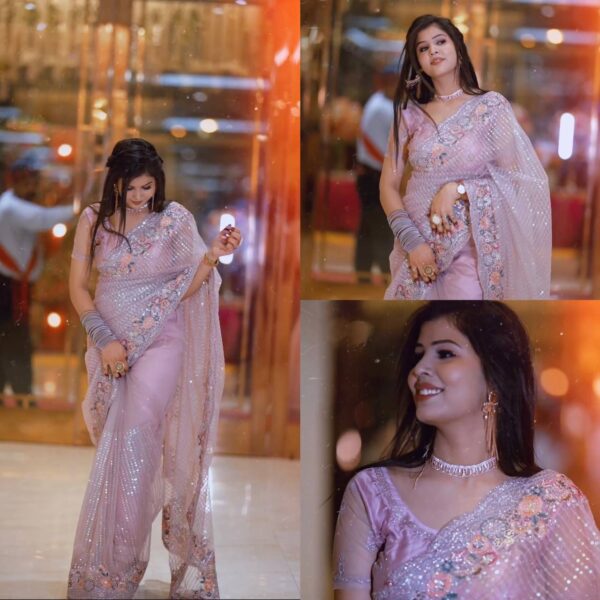 Pink Saree