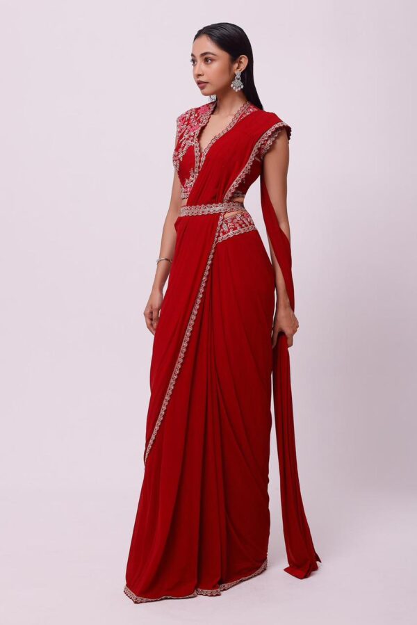 Red Saree