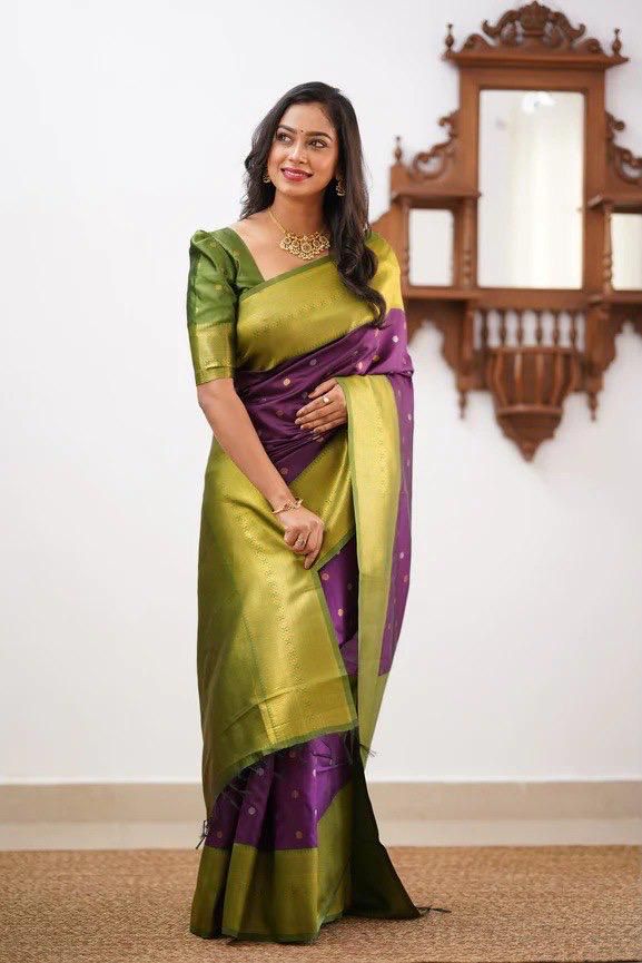 Purple Saree