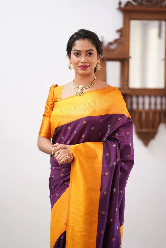 Purple Saree