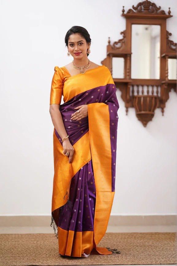 Purple Saree